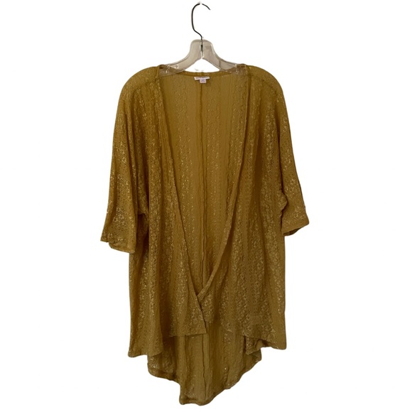 Yellow Gold Lace Light Cardigan Medium - Picture 2 of 5